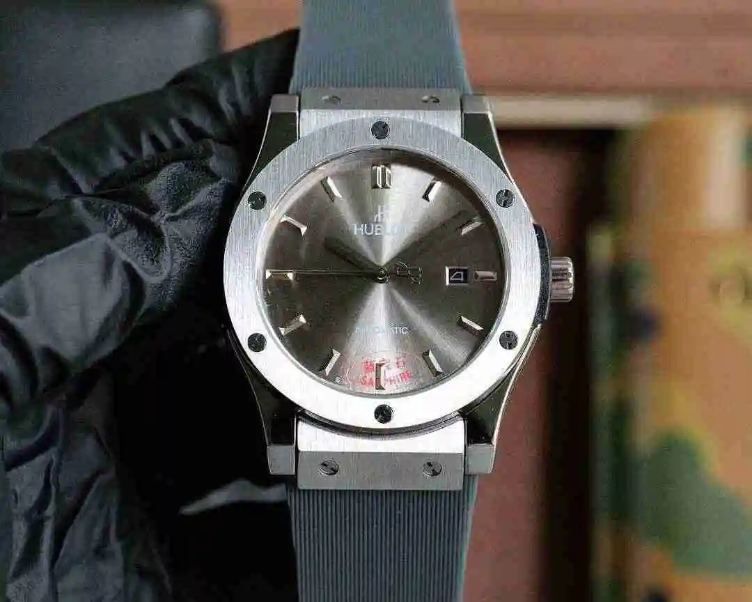 General Watches Hublot Hengbao Watch Men's Watch Paired with Original Fully Automatic Mechanical Movement Top Grade 316 Precision Steel Case with Mineral Super Strong Mirror Diameter 45mm KK03 2 view 2