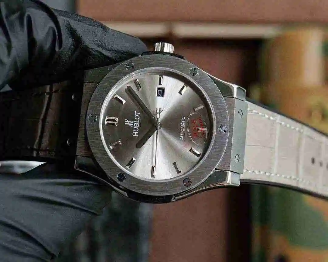 General Watches Hublot Hengbao Watch Men's Watch Paired with Original Fully Automatic Mechanical Movement Top Grade 316 Precision Steel Case with Mineral Super Strong Mirror Diameter 45mm KK03 2 view 7