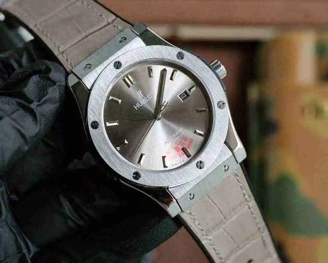 General Watches Hublot Hengbao Watch Men's Watch Paired with Original Fully Automatic Mechanical Movement Top Grade 316 Precision Steel Case with Mineral Super Strong Mirror Diameter 45mm KK03 2 view 8