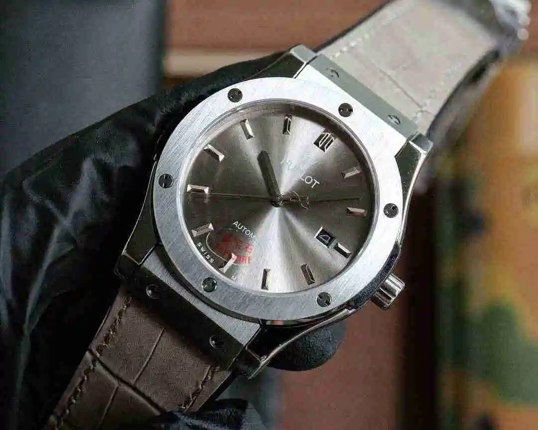 General Watches Hublot Hengbao Watch Men's Watch Paired with Original Fully Automatic Mechanical Movement Top Grade 316 Precision Steel Case with Mineral Super Strong Mirror Diameter 45mm KK03 2 view 9
