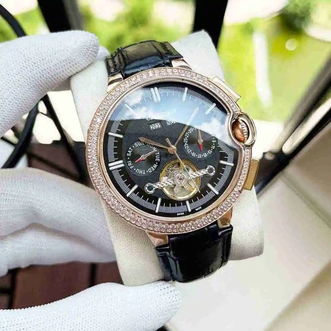 General Watches Cartier Watch Men's Watch Paired with Original Fully Automatic Mechanical Movement Top Grade 316 Precision Steel Case with Mineral Super Strong Mirror Diameter 44mm KK06550 1 view 7