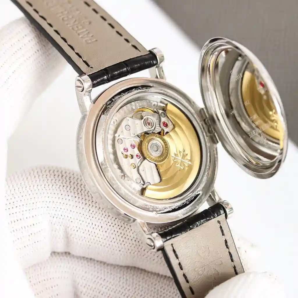 General Watches Patek Philippe Patek@Philippe watch men's watch with original fully automatic mechanical movement top 316 stainless steel case strap mineral super mirror diameter 38mm KK view 3