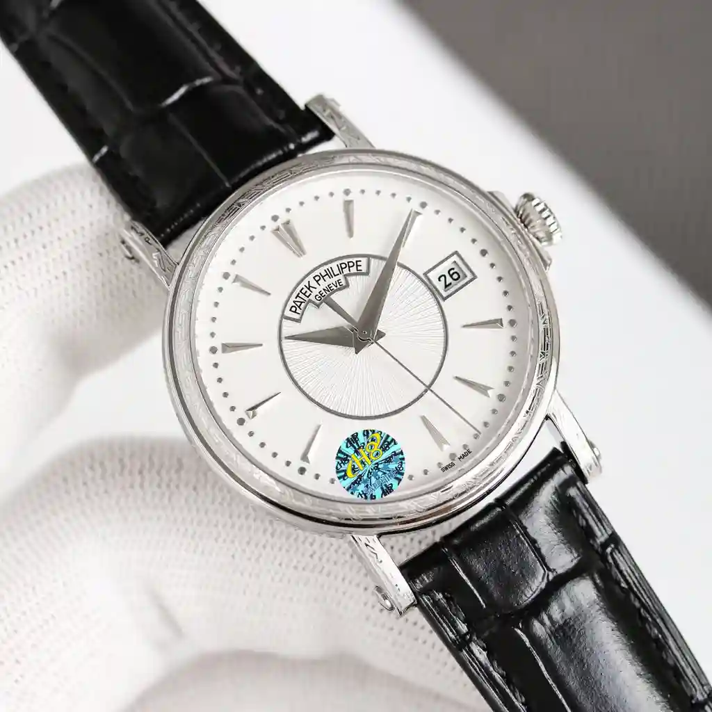 General Watches Patek Philippe Patek@Philippe watch men's watch with original fully automatic mechanical movement top 316 stainless steel case strap mineral super mirror diameter 38mm KK view 8