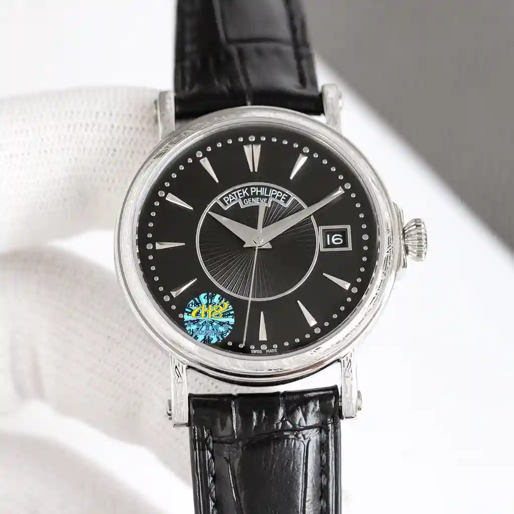 General Watches Patek Philippe Patek@Philippe watch men's watch with original fully automatic mechanical movement top 316 stainless steel case strap mineral super mirror diameter 38mm KK view 9