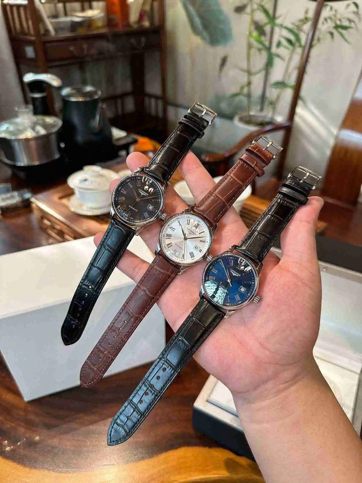 General Watches Longines Watch Men's Watch Paired with Original Fully Automatic Mechanical Movement Top grade 316 Precision Steel Case with Mineral Super Strong Mirror Diameter 40mm KK03800 view 3