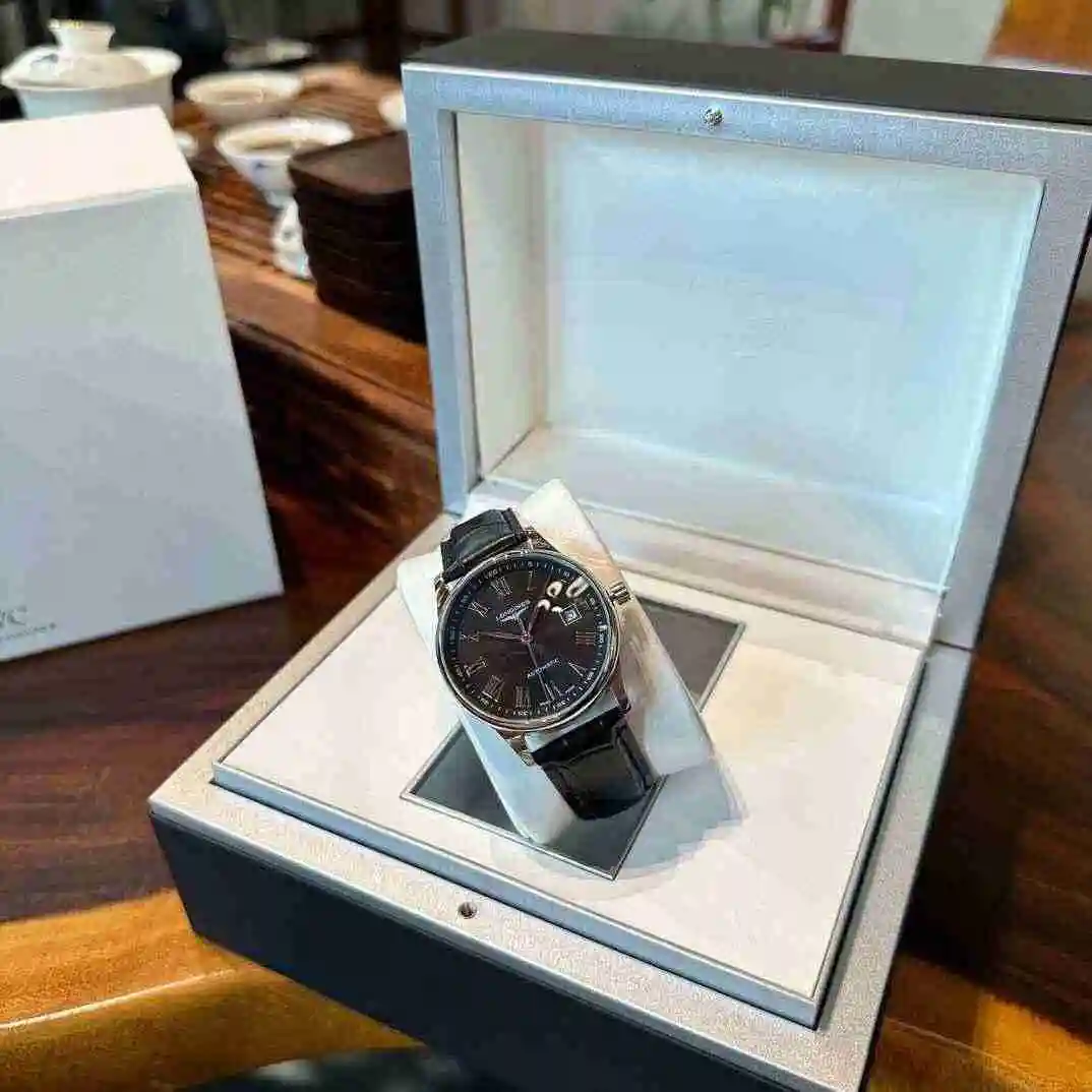 General Watches Longines Watch Men's Watch Paired with Original Fully Automatic Mechanical Movement Top grade 316 Precision Steel Case with Mineral Super Strong Mirror Diameter 40mm KK03800 view 7