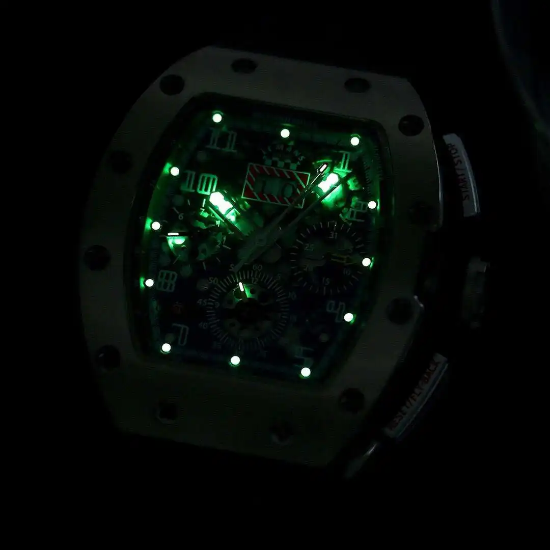 General Watches Richard Mille Richard@Mill watch men's watch with original fully automatic mechanical movement top 316 stainless steel case strap mineral super mirror KK09800 6 view 6