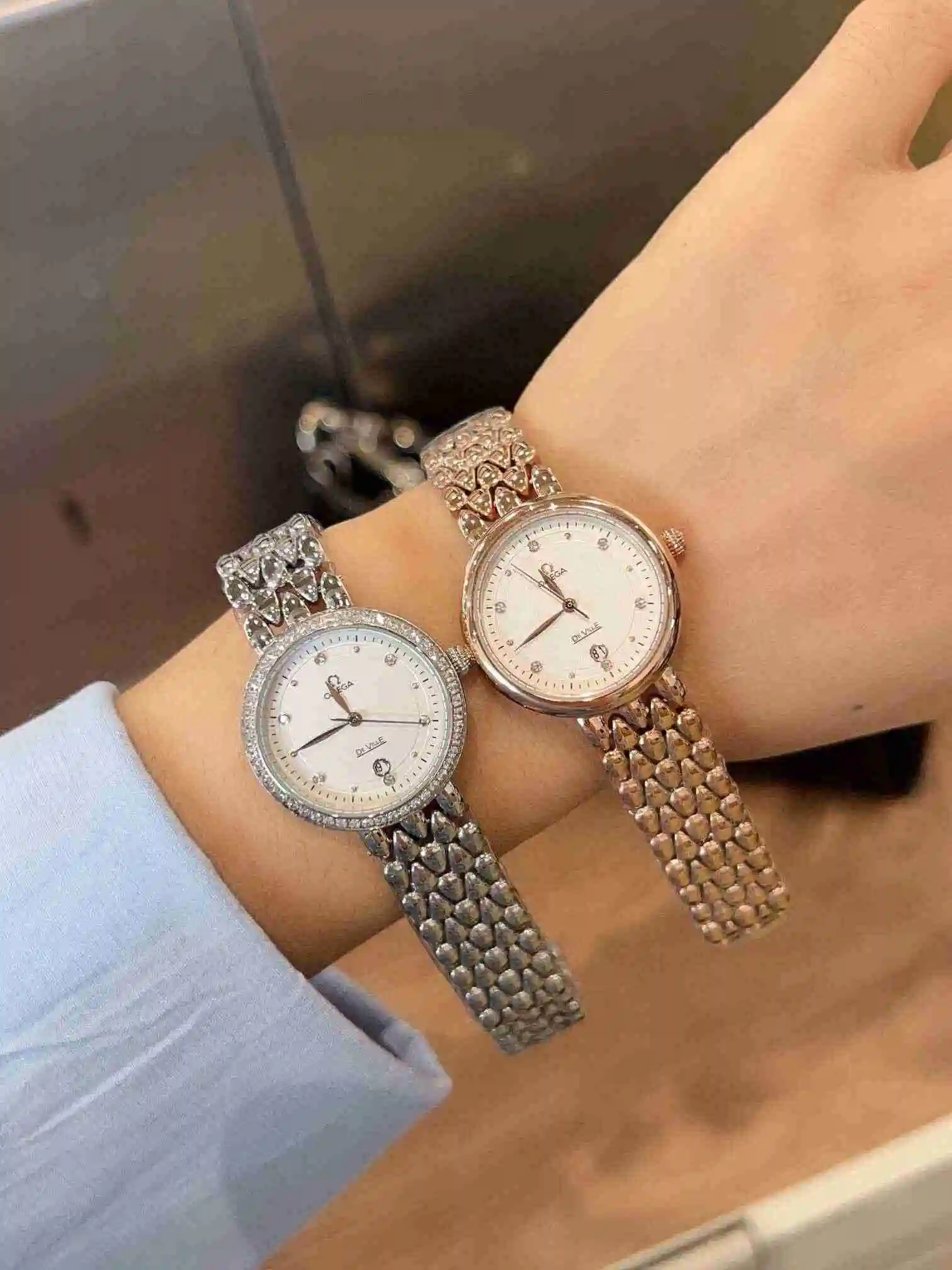 General Watches OMEGA Omega Watch Women's Watch Paired with Original Fully Automatic Mechanical Movement Top Grade 316 Precision Steel Case with Mineral Super Strong Mirror Diameter 28mm KK02750 1 view 4