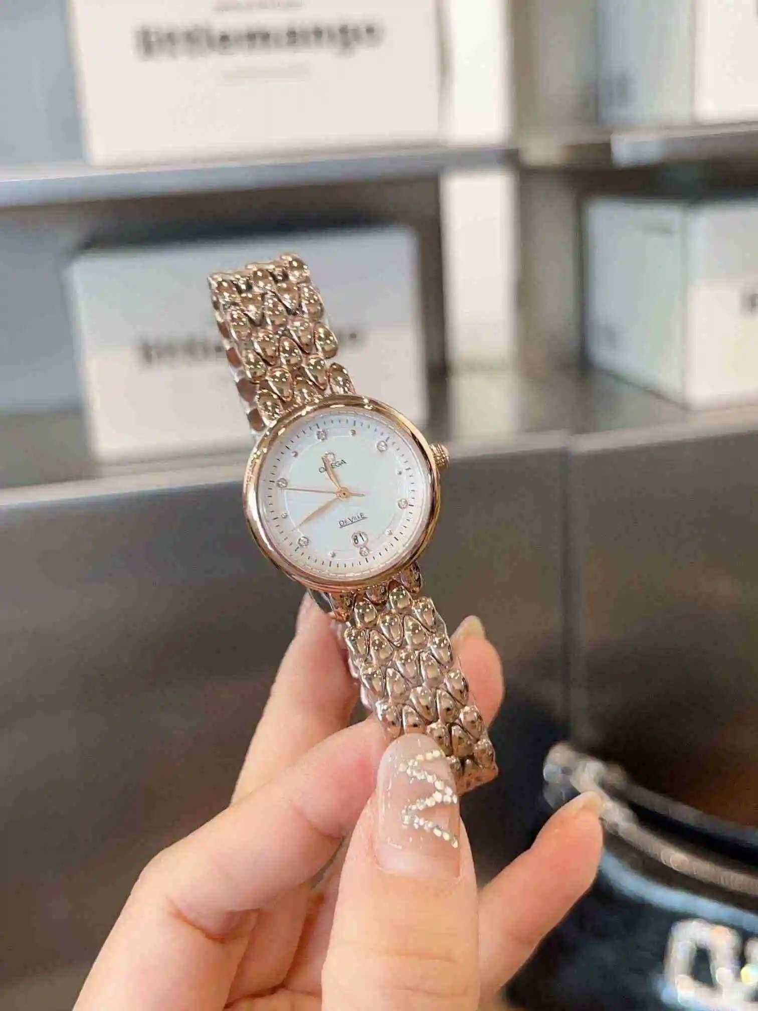 General Watches OMEGA Omega Watch Women's Watch Paired with Original Fully Automatic Mechanical Movement Top Grade 316 Precision Steel Case with Mineral Super Strong Mirror Diameter 28mm KK02750 1 view 7