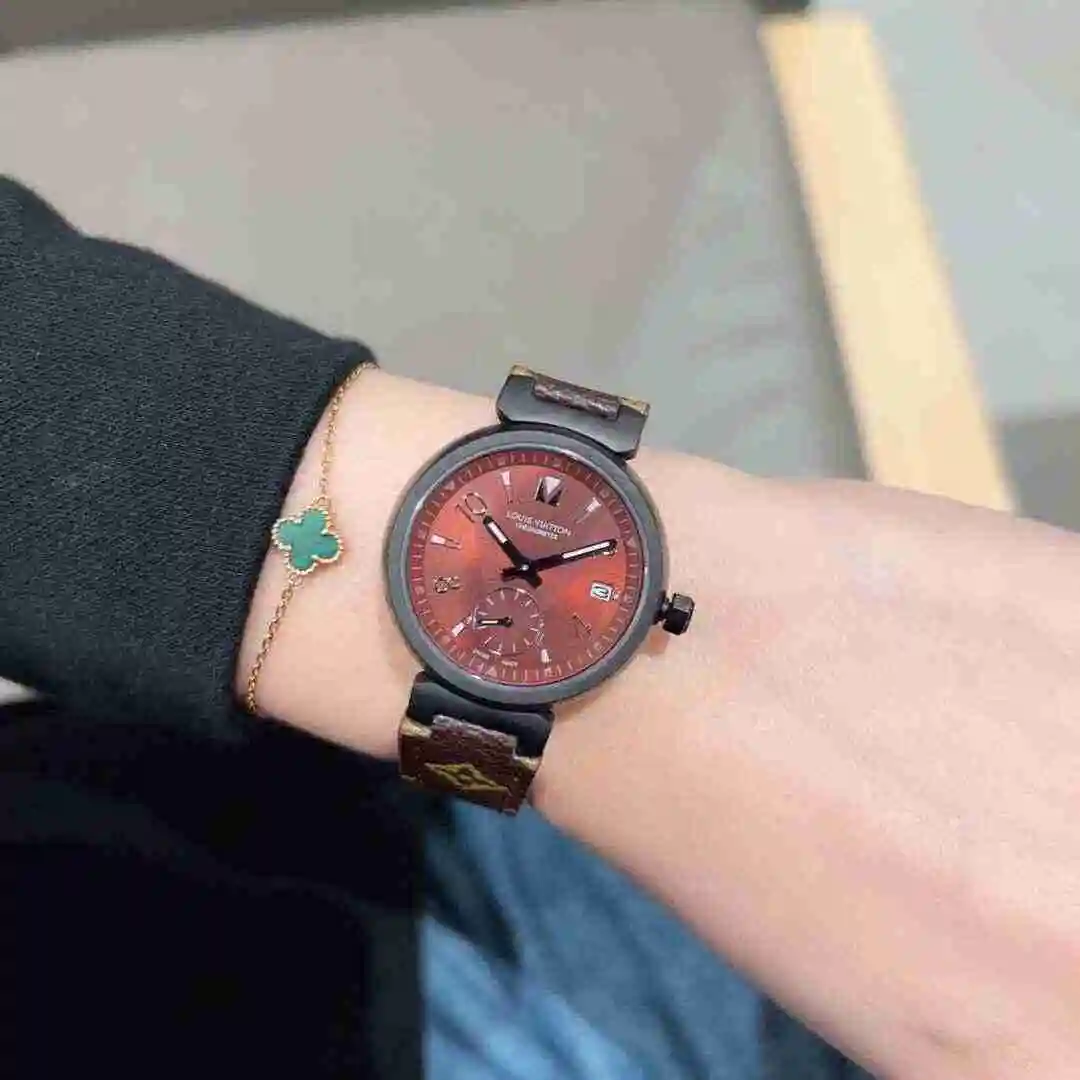 General Watches LV watch for women with original fully automatic mechanical movement, top grade 316 precision steel case with mineral super strong mirror diameter 33mm KK02550 3 view 5