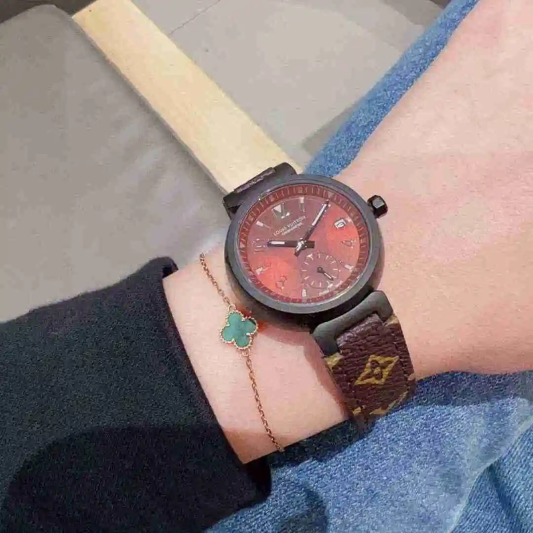 General Watches LV watch for women with original fully automatic mechanical movement, top grade 316 precision steel case with mineral super strong mirror diameter 33mm KK02550 3 view 6