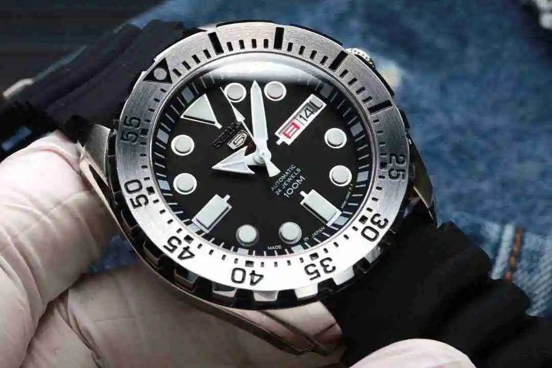 General Watches SEIKO Watch Men's Watch Paired with Original Fully Automatic Mechanical Movement Top Grade 316 Precision Steel Case Case with Mineral Super Strong Mirror Diameter 43mm KK05800 view 5