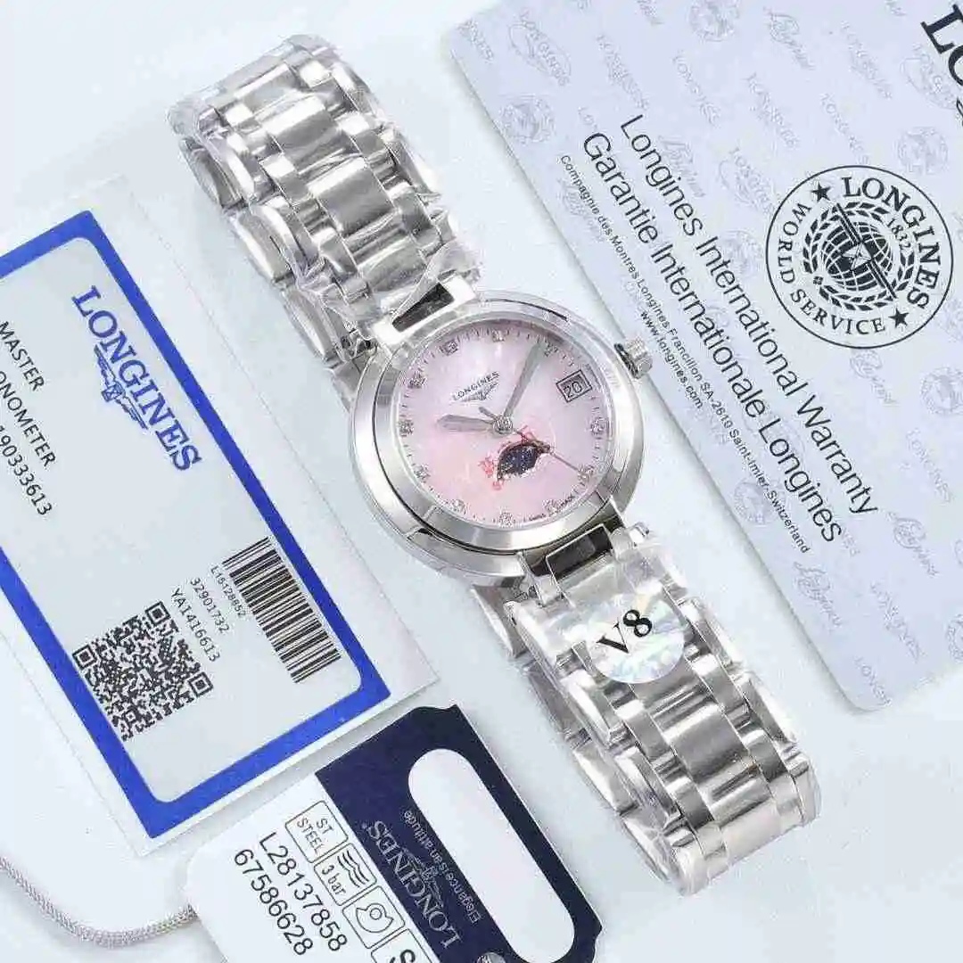 General Watches Longines Watch Women's Watch Paired with Original Fully Automatic Mechanical Movement Top grade 316 Precision Steel Case with Mineral Super Strong Mirror Diameter 30mm KK02450 2 view 6