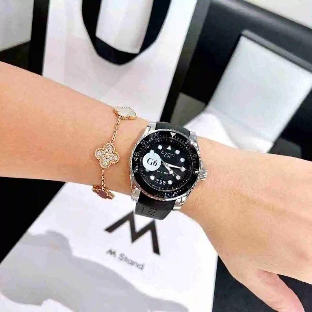 General Watches GUCCI Gucci Watch Couple Watch Paired with Original Fully Automatic Mechanical Movement Top grade 316 Precision Steel Case Case with Mineral Super Strong Mirror Diameter 40mm KK03250 3 view 4