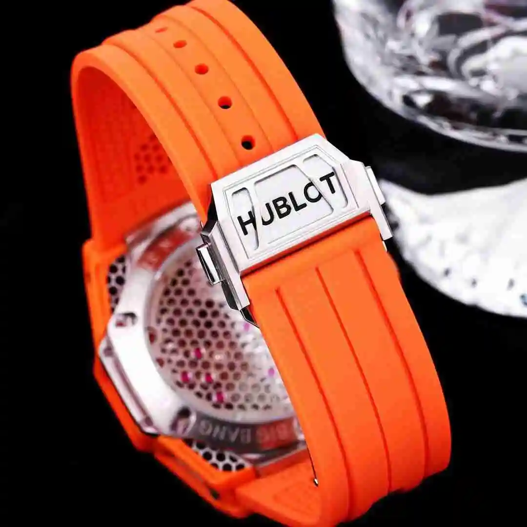 General Watches Hublot Yubo Watch Men's Watch Paired with Original Fully Automatic Mechanical Movement Top Grade 316 Precision Steel Case with Mineral Super Strong Mirror Diameter 44mm KK07500 view 2