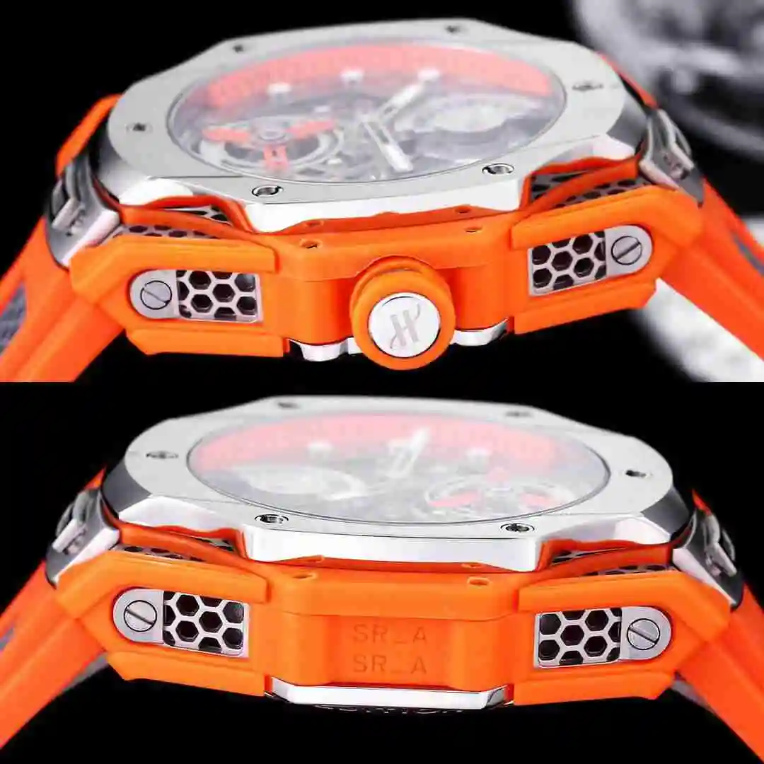 General Watches Hublot Yubo Watch Men's Watch Paired with Original Fully Automatic Mechanical Movement Top Grade 316 Precision Steel Case with Mineral Super Strong Mirror Diameter 44mm KK07500 view 4