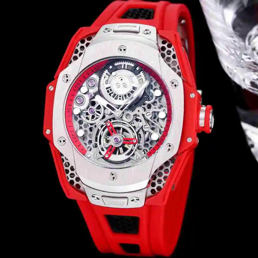 General Watches Hublot Yubo Watch Men's Watch Paired with Original Fully Automatic Mechanical Movement Top Grade 316 Precision Steel Case with Mineral Super Strong Mirror Diameter 44mm KK07500 view 5