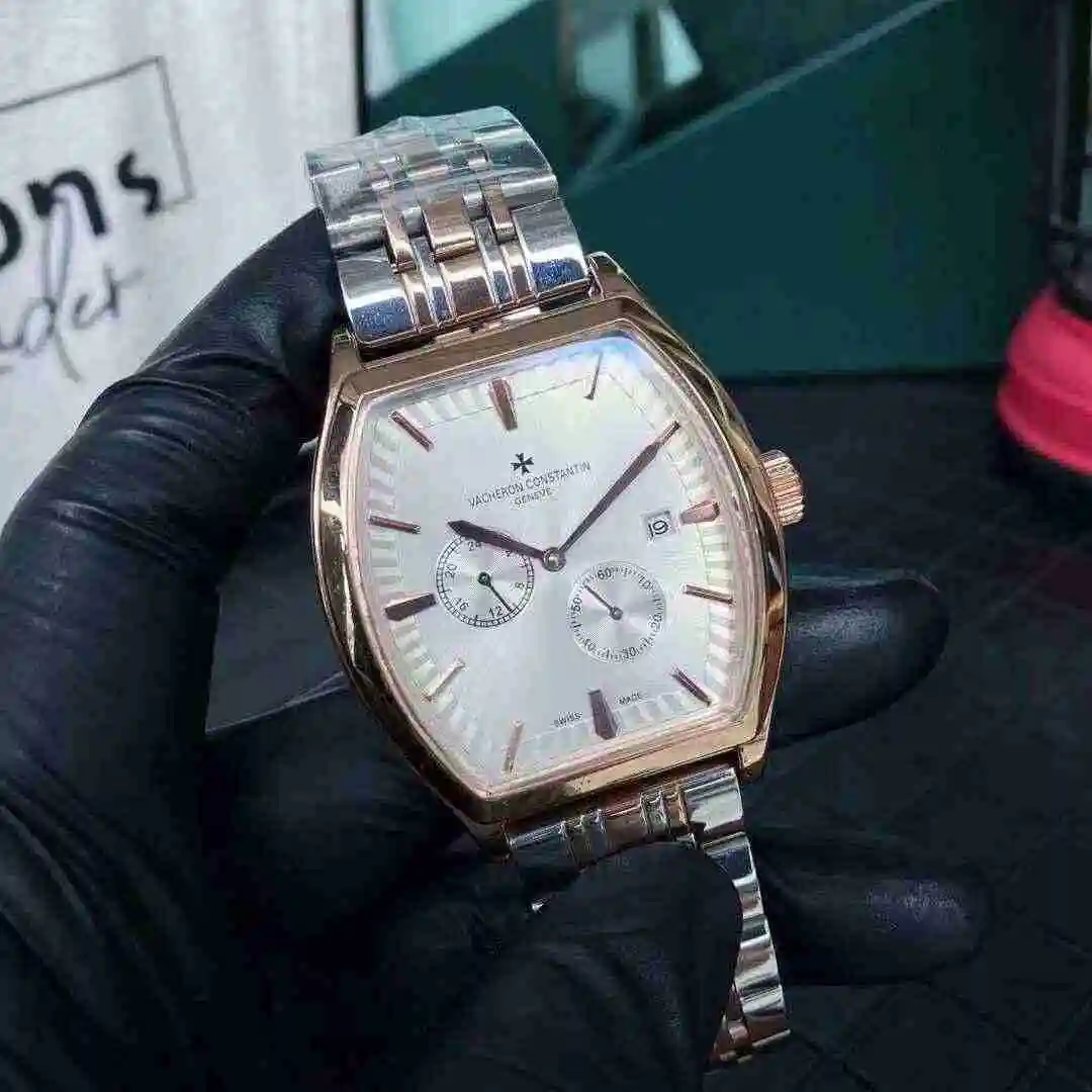 General Watches Vacheron Constantin Jiangshi Danton Watch Men's Watch Paired with Original Fully Automatic Mechanical Movement, Top Grade 316 Precision Steel Case with Mineral Super Strong Mirror Diameter 43mm KK04650 view 6