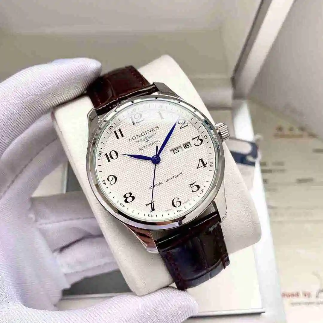 General Watches Longines Watch Men's Watch Paired with Original Fully Automatic Mechanical Movement Top Grade 316 Precision Steel Case with Mineral Super Strong Mirror Diameter 40mm KK04350 1 view 9