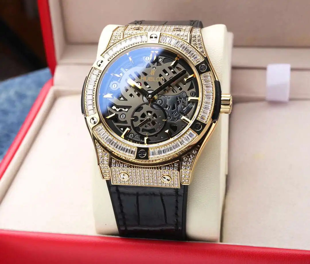 General Watches Hublot Heng@bao watch men's watch with original fully automatic mechanical movement top 316 stainless steel case strap mineral super mirror diameter 44mm KK06450 1 view 5