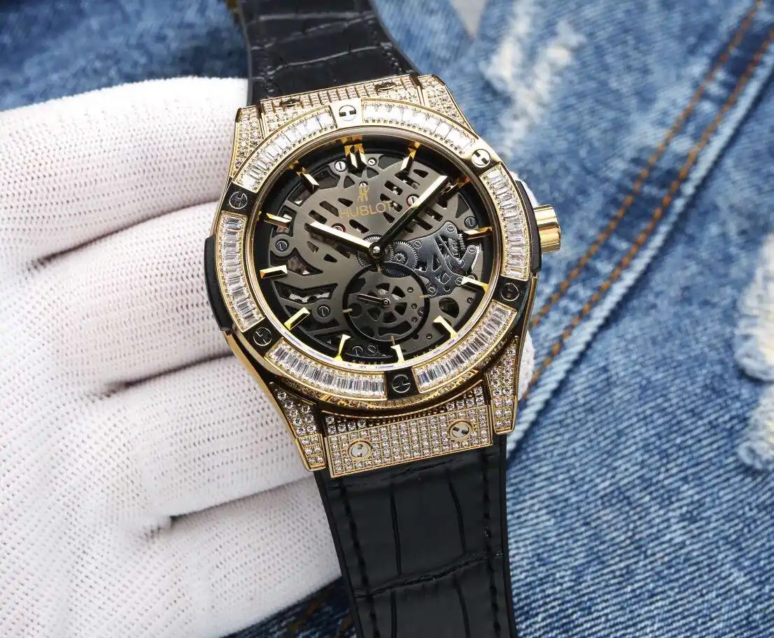 General Watches Hublot Heng@bao watch men's watch with original fully automatic mechanical movement top 316 stainless steel case strap mineral super mirror diameter 44mm KK06450 1 view 6