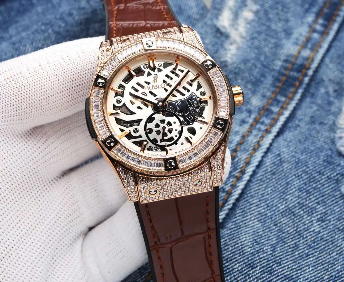 General Watches Hublot Heng@bao watch men's watch with original fully automatic mechanical movement top 316 stainless steel case strap mineral super mirror diameter 44mm KK06450 1 view 8