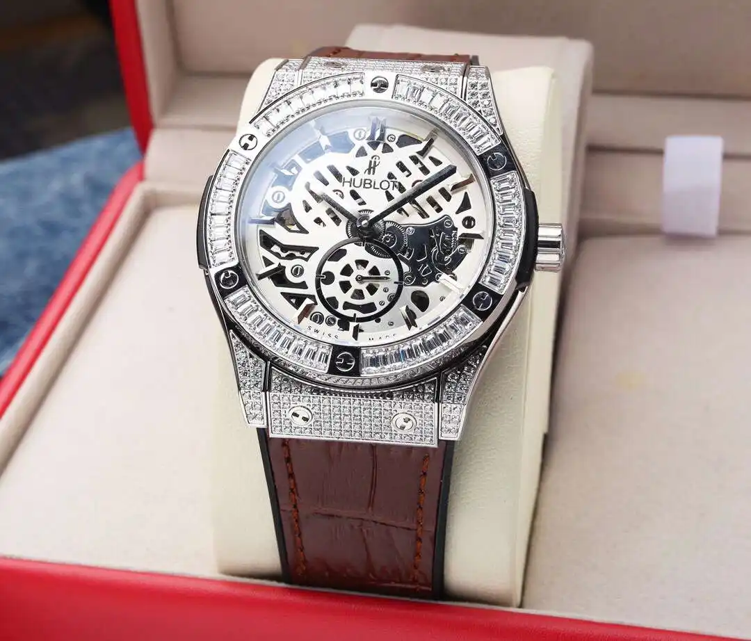 General Watches Hublot Heng@bao watch men's watch with original fully automatic mechanical movement top 316 stainless steel case strap mineral super mirror diameter 44mm KK06450 1 view 9