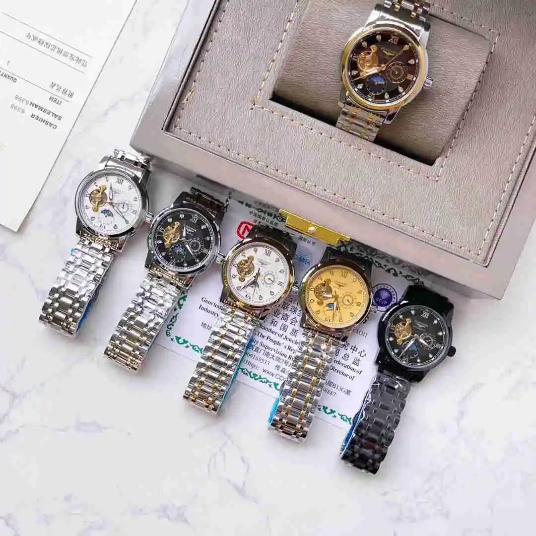 General Watches Longines Watch Men's Watch Paired with Original Fully Automatic Mechanical Movement Top Grade 316 Precision Steel Case with Mineral Super Strong Mirror Diameter 42mm KK03850 3 view 4