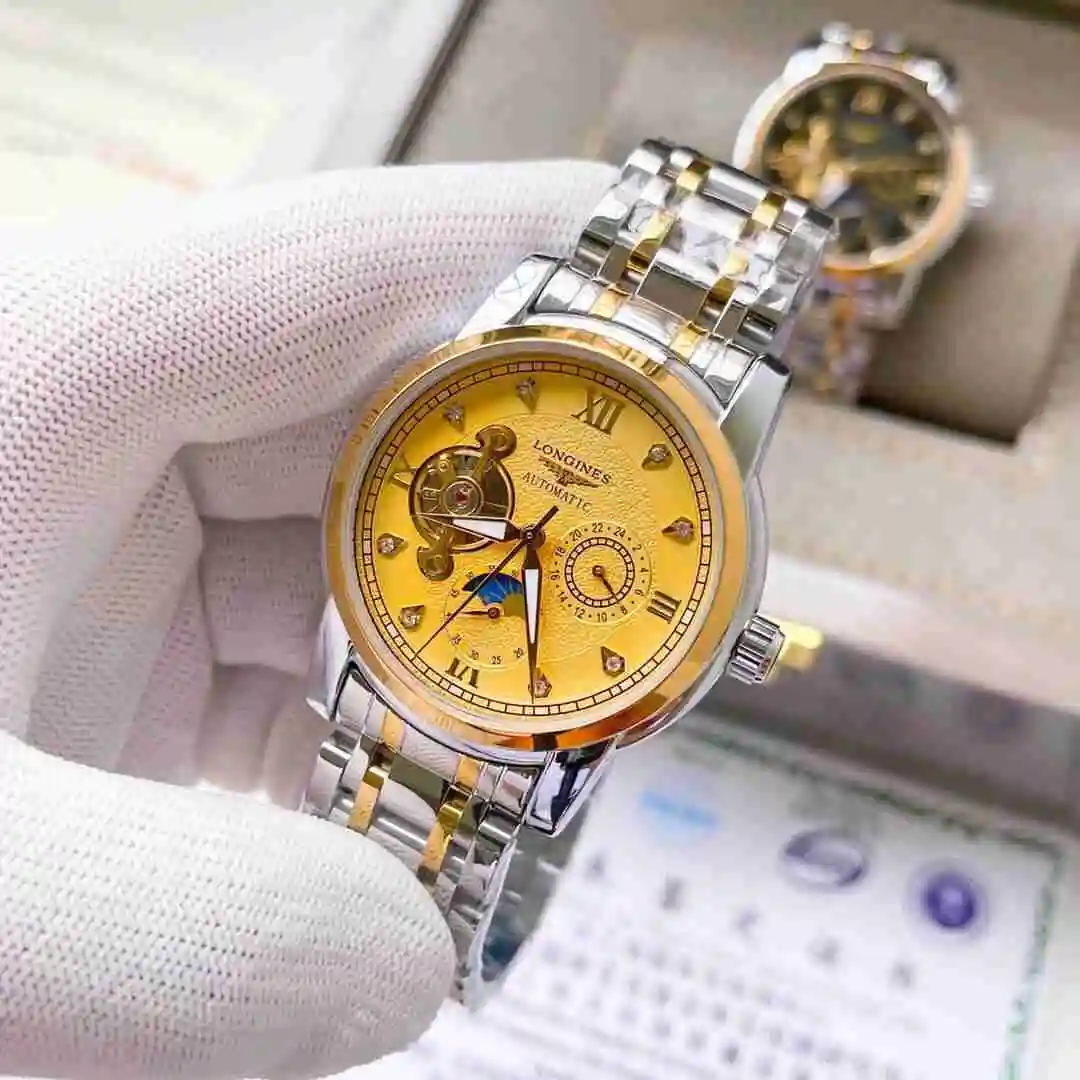 General Watches Longines Watch Men's Watch Paired with Original Fully Automatic Mechanical Movement Top Grade 316 Precision Steel Case with Mineral Super Strong Mirror Diameter 42mm KK03850 3 view 5