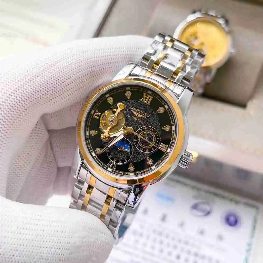 General Watches Longines Watch Men's Watch Paired with Original Fully Automatic Mechanical Movement Top Grade 316 Precision Steel Case with Mineral Super Strong Mirror Diameter 42mm KK03850 3 view 7