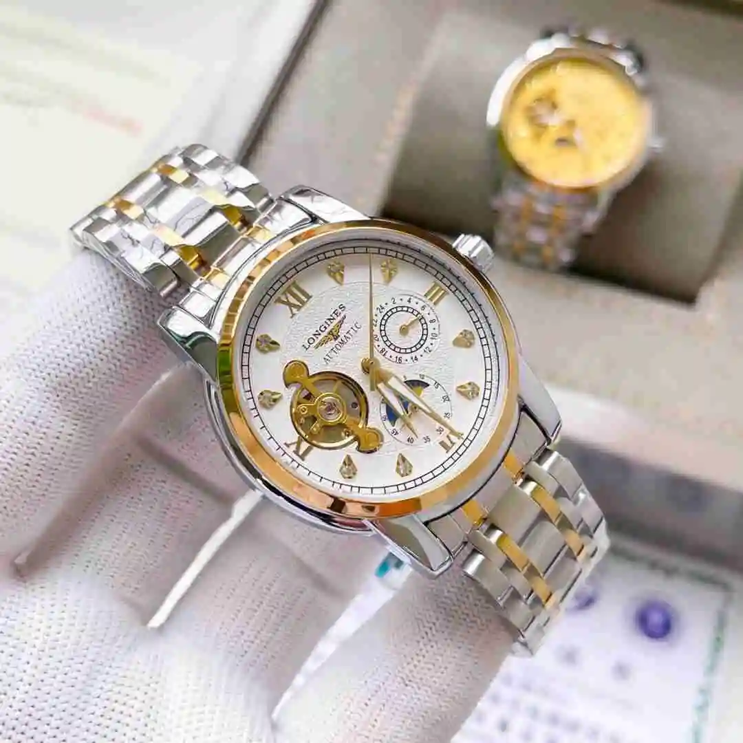 General Watches Longines Watch Men's Watch Paired with Original Fully Automatic Mechanical Movement Top Grade 316 Precision Steel Case with Mineral Super Strong Mirror Diameter 42mm KK03850 3 view 8