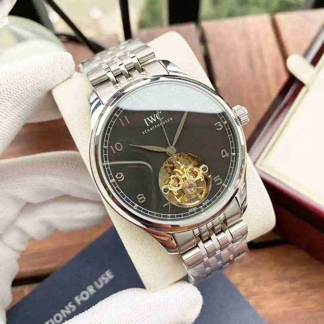 General Watches IWC Wanguo Watch Men's Watch Paired with Original Fully Automatic Mechanical Movement Top Grade 316 Precision Steel Case with Mineral Super Strong Mirror Diameter 42mm KK05250 view 5