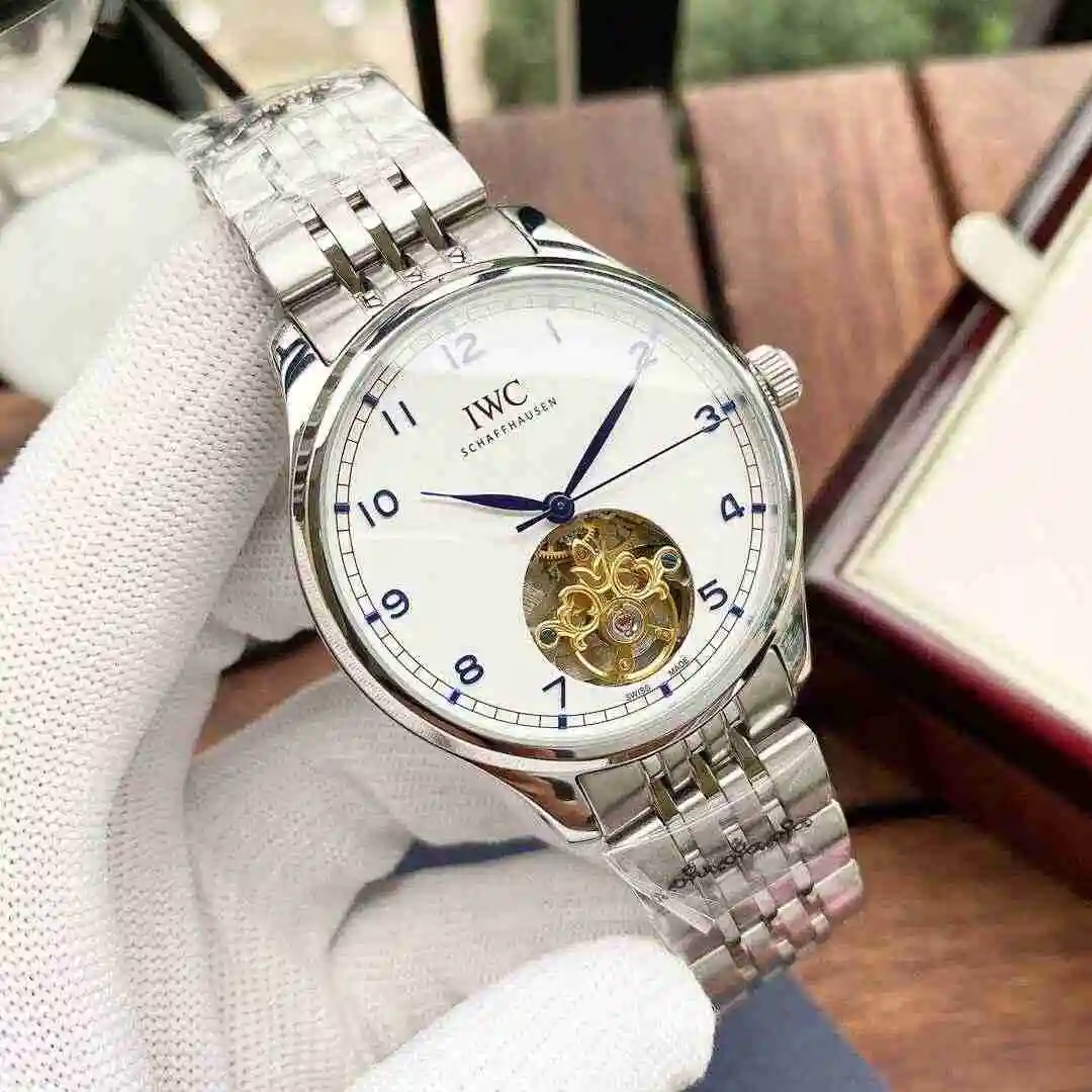 General Watches IWC Wanguo Watch Men's Watch Paired with Original Fully Automatic Mechanical Movement Top Grade 316 Precision Steel Case with Mineral Super Strong Mirror Diameter 42mm KK05250 view 8