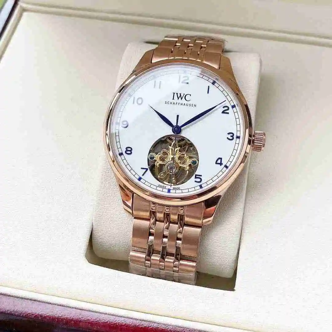 General Watches IWC Wanguo Watch Men's Watch Paired with Original Fully Automatic Mechanical Movement Top Grade 316 Precision Steel Case with Mineral Super Strong Mirror Diameter 42mm KK05250 view 9