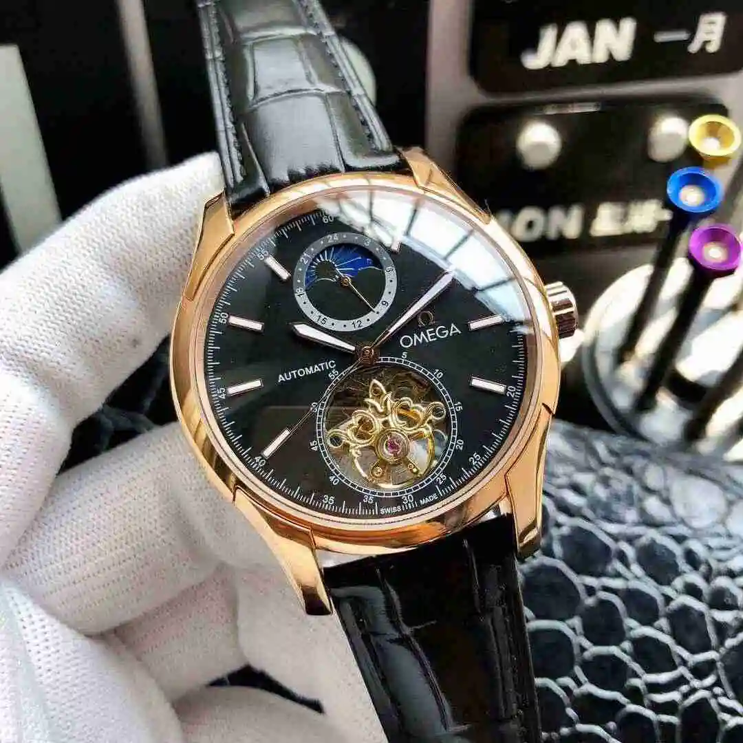 General Watches Cartier Watch Men's Watch Paired with Original Fully Automatic Mechanical Movement Top Grade 316 Precision Steel Case with Mineral Super Strong Mirror Diameter 42mm KK ) view 6