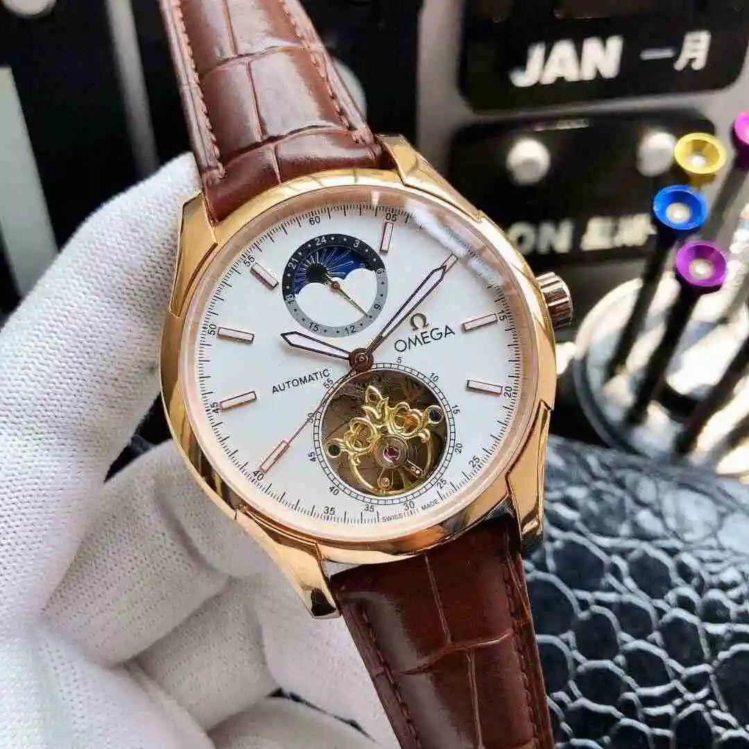 General Watches Cartier Watch Men's Watch Paired with Original Fully Automatic Mechanical Movement Top Grade 316 Precision Steel Case with Mineral Super Strong Mirror Diameter 42mm KK ) view 7