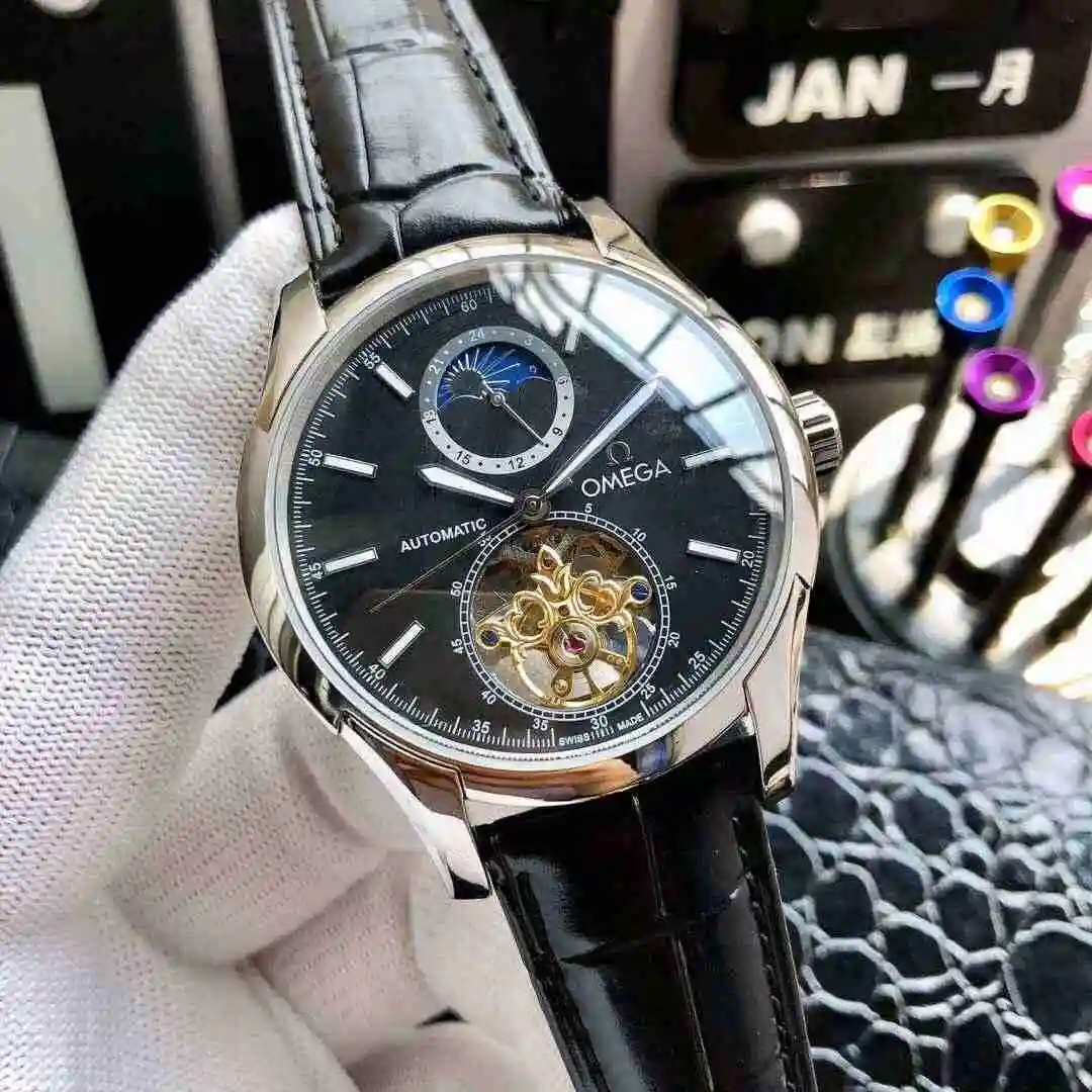 General Watches Cartier Watch Men's Watch Paired with Original Fully Automatic Mechanical Movement Top Grade 316 Precision Steel Case with Mineral Super Strong Mirror Diameter 42mm KK ) view 8