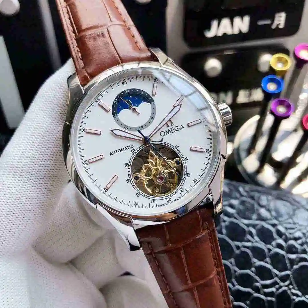General Watches Cartier Watch Men's Watch Paired with Original Fully Automatic Mechanical Movement Top Grade 316 Precision Steel Case with Mineral Super Strong Mirror Diameter 42mm KK ) view 9