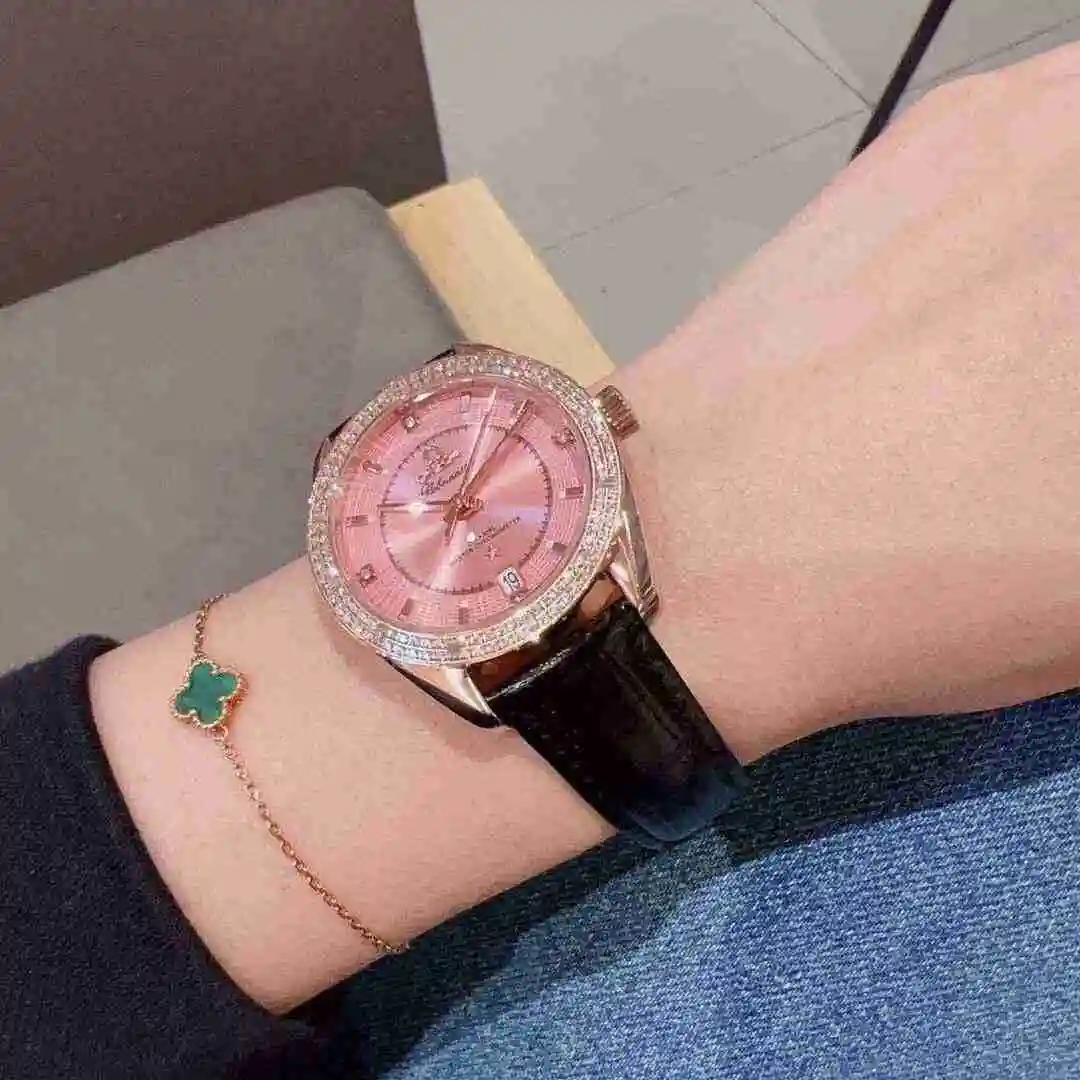 General Watches Omega Watch Women's Watch Paired with Original Fully Automatic Mechanical Movement Top Grade 316 Precision Steel Case with Mineral Super Strong Mirror Diameter 37mm KK02650 view 3