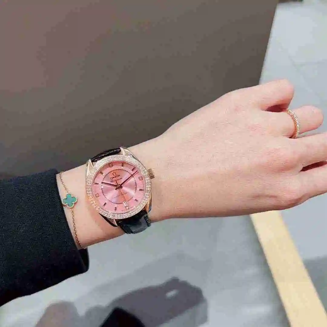 General Watches Omega Watch Women's Watch Paired with Original Fully Automatic Mechanical Movement Top Grade 316 Precision Steel Case with Mineral Super Strong Mirror Diameter 37mm KK02650 view 4