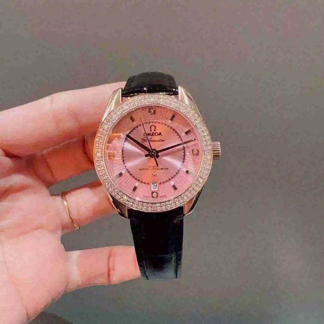 General Watches Omega Watch Women's Watch Paired with Original Fully Automatic Mechanical Movement Top Grade 316 Precision Steel Case with Mineral Super Strong Mirror Diameter 37mm KK02650 view 6