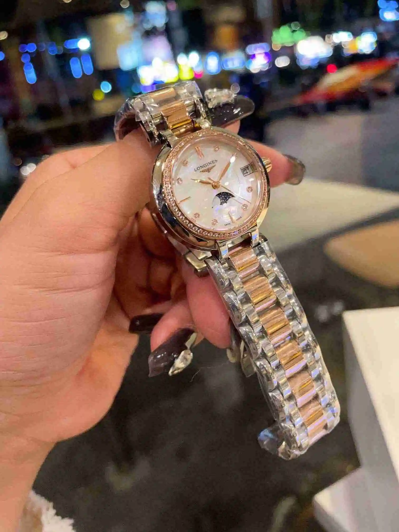General Watches Longines Watch Women's Watch Paired with Original Fully Automatic Mechanical Movement Top Grade 316 Precision Steel Case with Mineral Super Strong Mirror Diameter 30mm KK02650 view 5