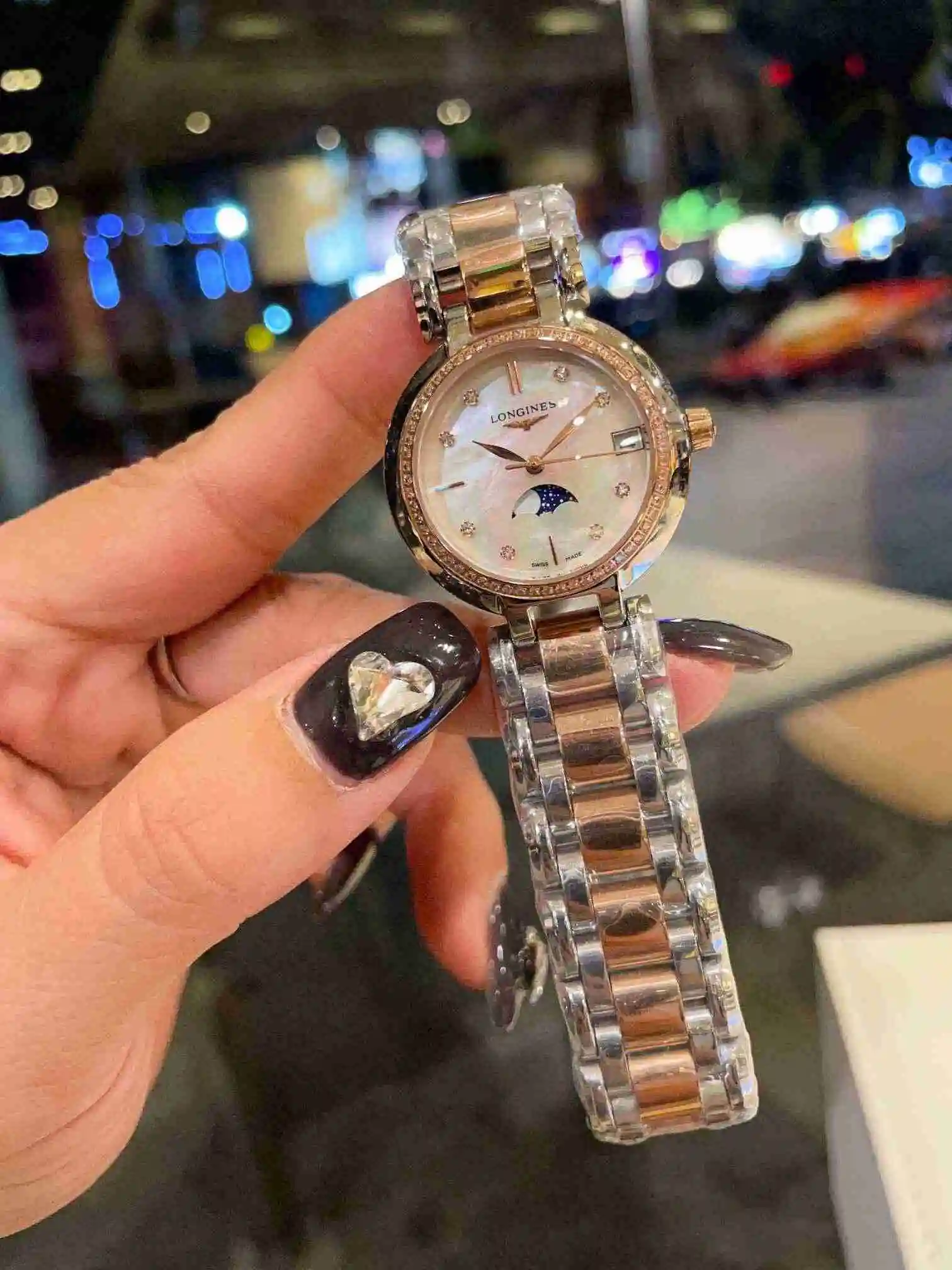 General Watches Longines Watch Women's Watch Paired with Original Fully Automatic Mechanical Movement Top Grade 316 Precision Steel Case with Mineral Super Strong Mirror Diameter 30mm KK02650 view 6