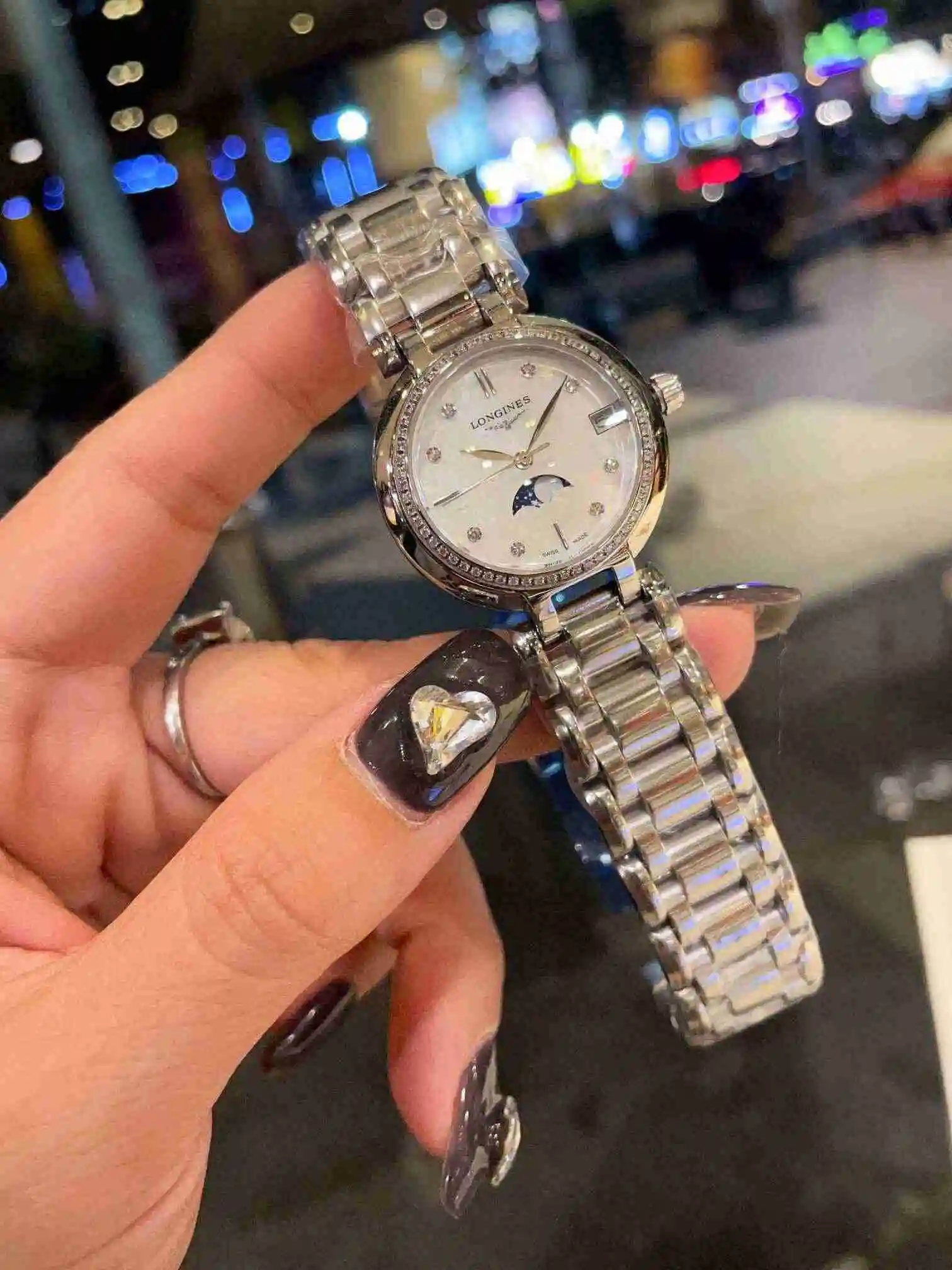 General Watches Longines Watch Women's Watch Paired with Original Fully Automatic Mechanical Movement Top Grade 316 Precision Steel Case with Mineral Super Strong Mirror Diameter 30mm KK02650 view 9
