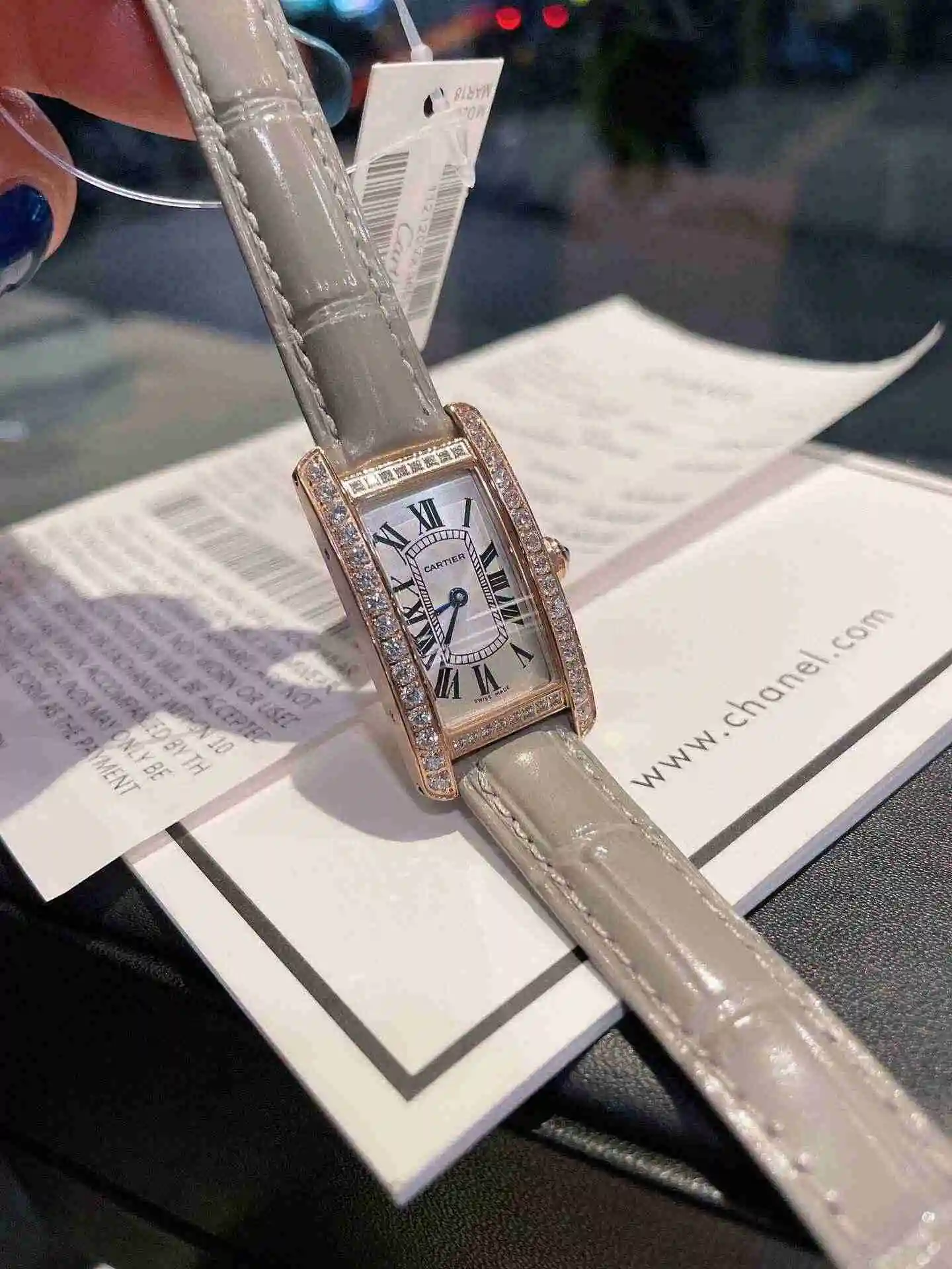 General Watches Cartier Watch Women's Watch Paired with Original Fully Automatic Mechanical Movement Top Grade 316 Precision Steel Case with Mineral Super Strong Mirror Diameter 34x19mm KK03450 view 7