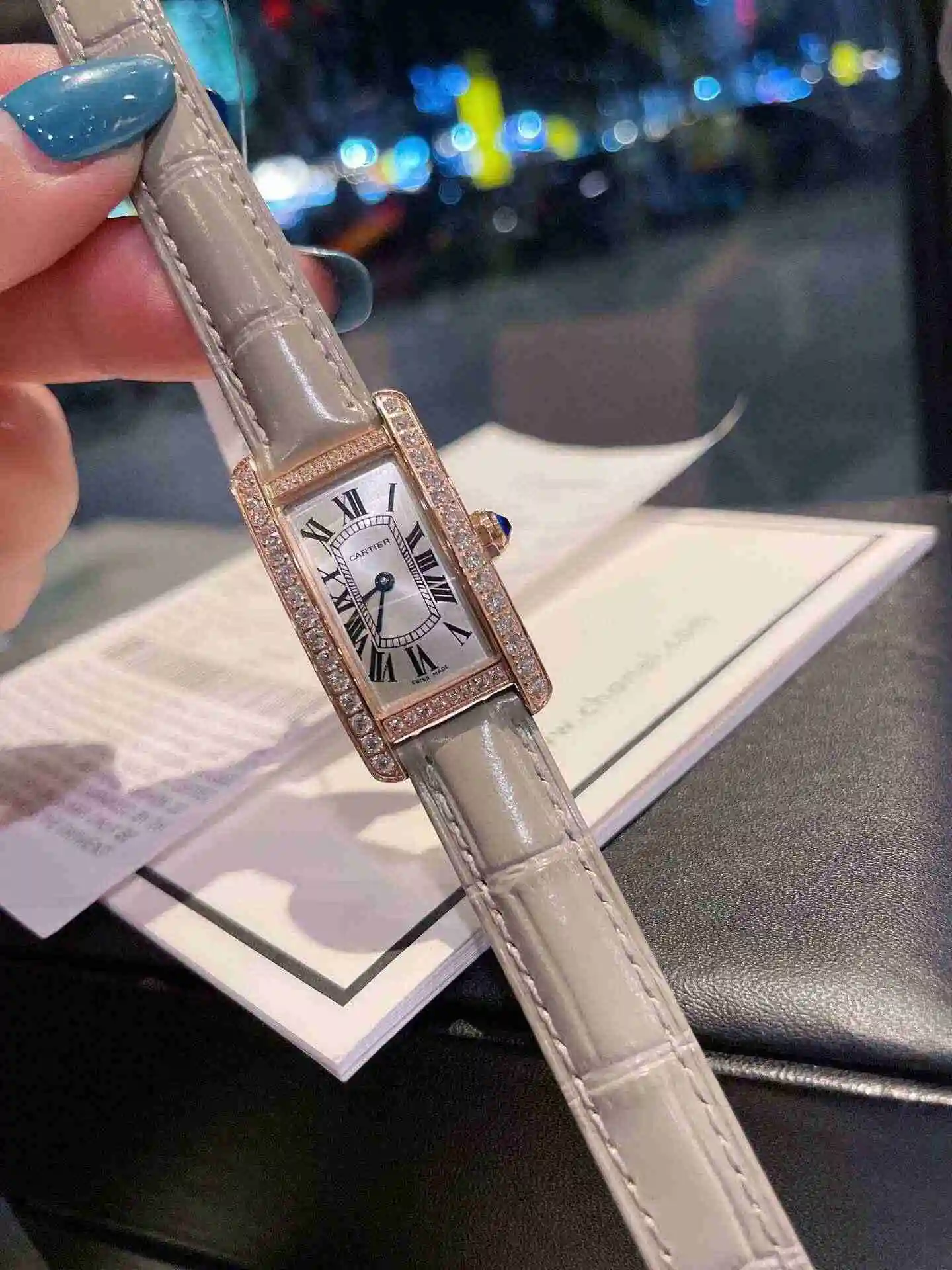 General Watches Cartier Watch Women's Watch Paired with Original Fully Automatic Mechanical Movement Top Grade 316 Precision Steel Case with Mineral Super Strong Mirror Diameter 34x19mm KK03450 view 9