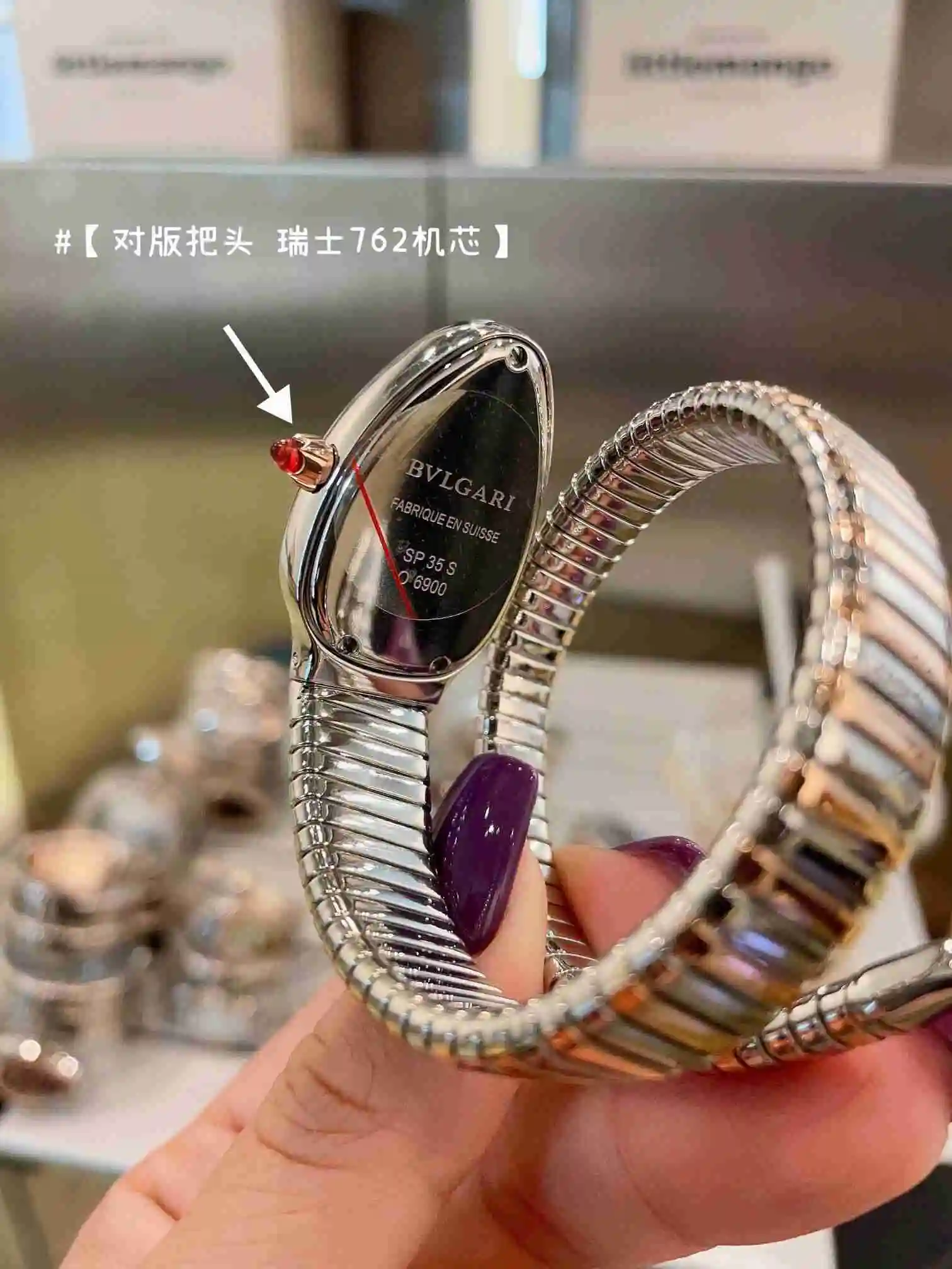 General Watches Bvlgari Bulgari women's watch paired with original fully automatic mechanical movement, top grade 316 precision steel case with mineral super strong mirror surface KK02850 view 2
