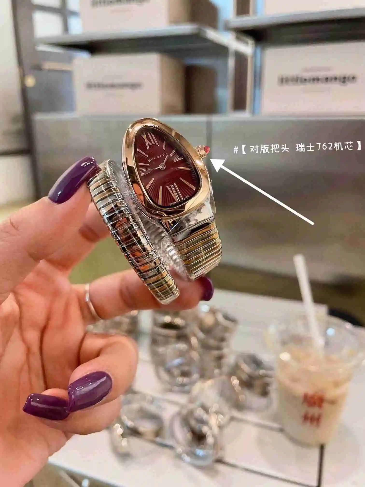 General Watches Bvlgari Bulgari women's watch paired with original fully automatic mechanical movement, top grade 316 precision steel case with mineral super strong mirror surface KK02850 view 5