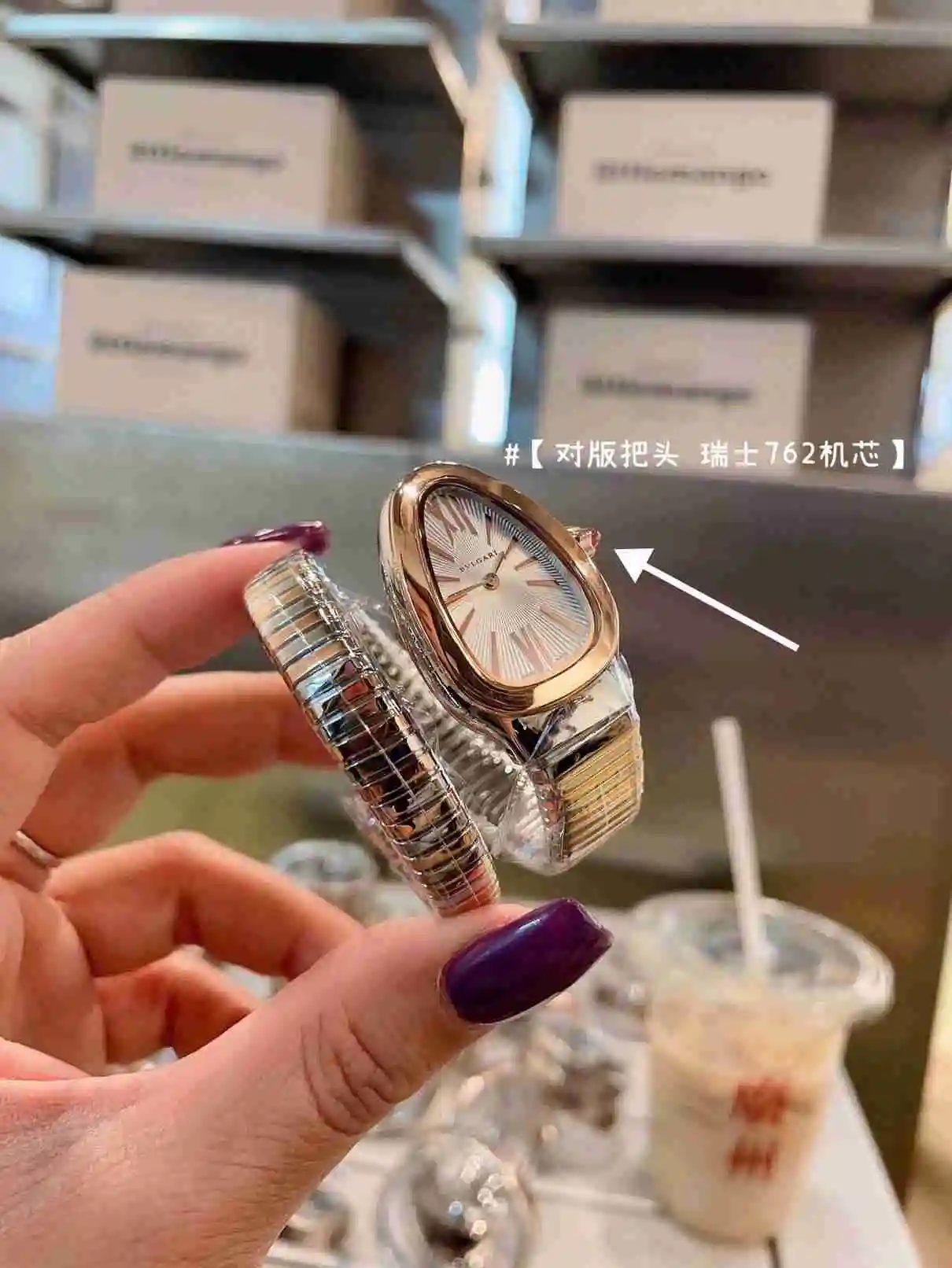 General Watches Bvlgari Bulgari women's watch paired with original fully automatic mechanical movement, top grade 316 precision steel case with mineral super strong mirror surface KK02850 view 8