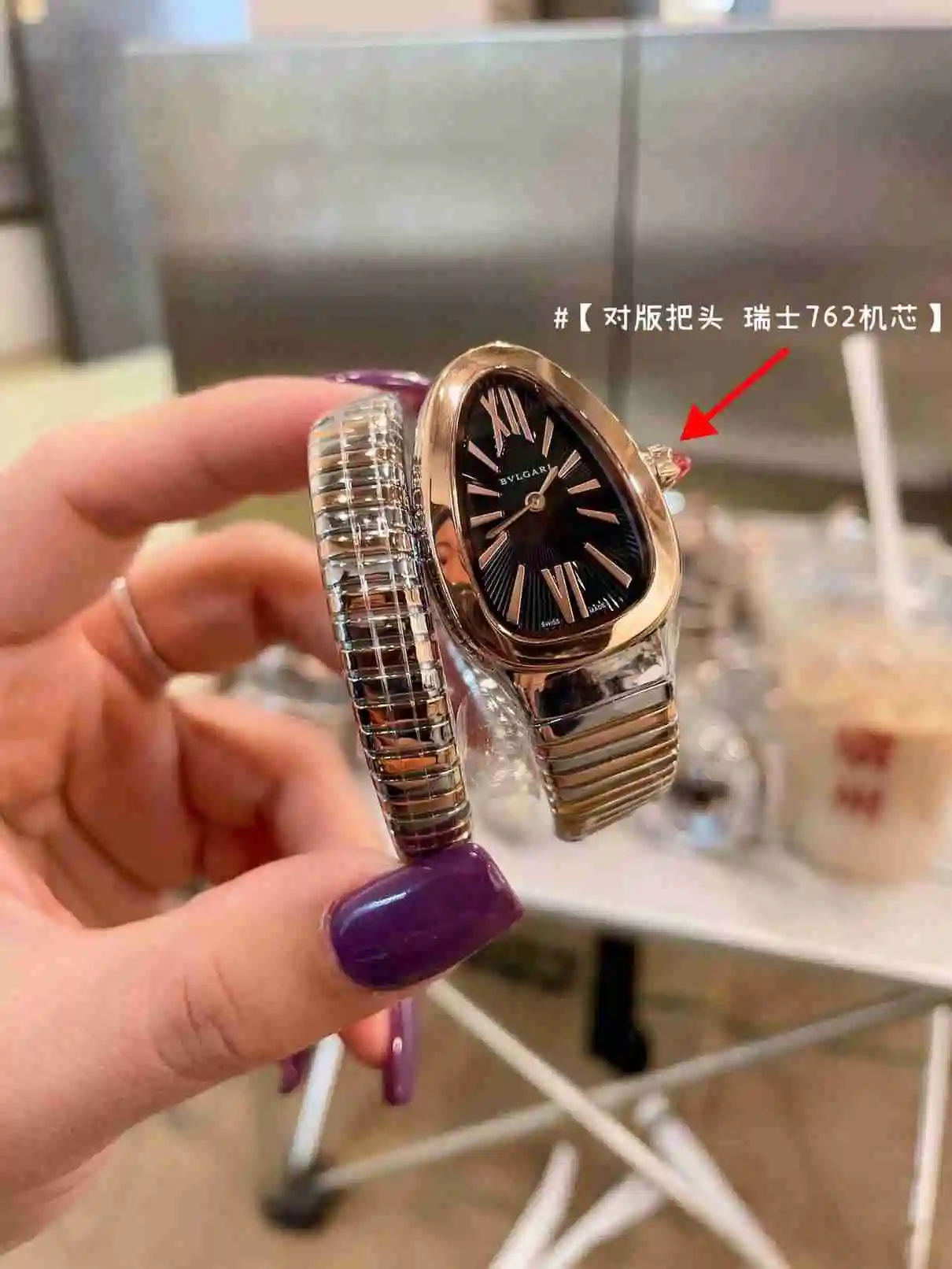 General Watches Bvlgari Bulgari women's watch paired with original fully automatic mechanical movement, top grade 316 precision steel case with mineral super strong mirror surface KK02850 view 9